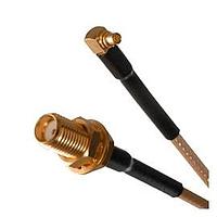 Johnson / Cinch Connectivity Solutions 415-0073-012 RF Cable Assemblies RA PLG-SMA BLKHD JK RG-316 12"