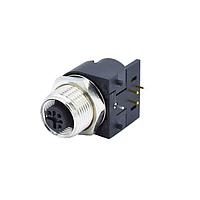 NorComp 861-005-113R001 Connectors IP67 Male M12 Circular Connector 5 Position Right Angle Dip Solder