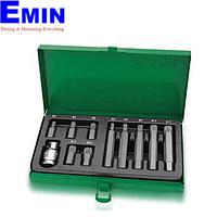 TOPTUL GAAD1102 11PCS 1/2 inch DR. Hex Shank Spline Insert Bit Set