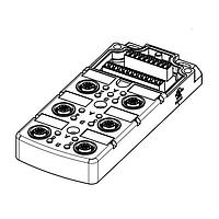 HARTING 090700011200 Sensor Cables / Actuator Cables Sensor Actuator Box M12 ACode 4pin6Ports