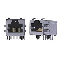 Abracon ARJM11C7-114-NN-CW2 Magnetic Jack RJ45 10/100 Base-TX 1x1 Right Angle POE Through Hole