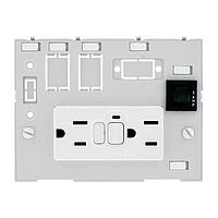 Murrelektronik 4000-68000-4140000 Double Combi Insert MODLINK MSDD DBL COMBI INSERT USA 2XNEMA 5-15, GFCI+1x3A fuse, with touch protection
