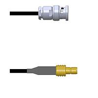 Amphenol Custom Cable Q-0J03L0003012i RF Cable Assemblies BNC-SP/SMB-SJ G174 12I
